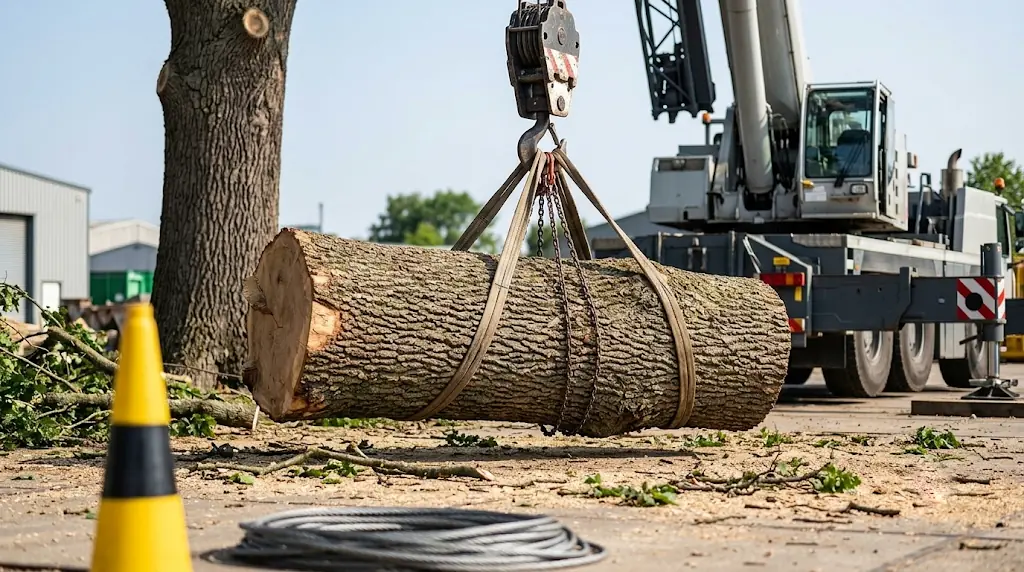 Crane Assisted Tree Removal